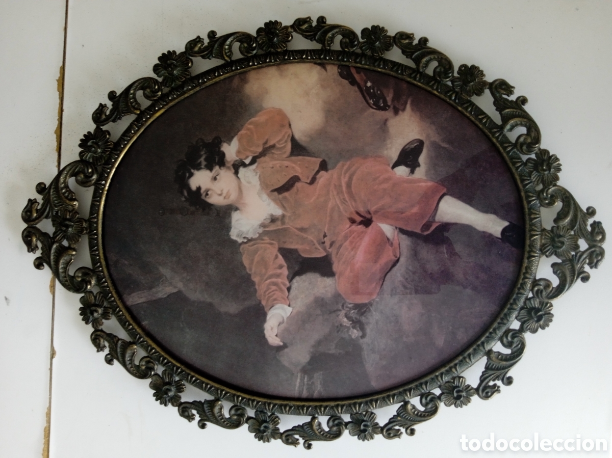 Arte: Cuadro ovalado antiguo - Foto 5