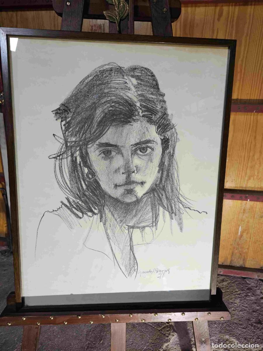 Arte: QUADRES RETRATS AL CARBONET DE GRANADOS LLIMONA