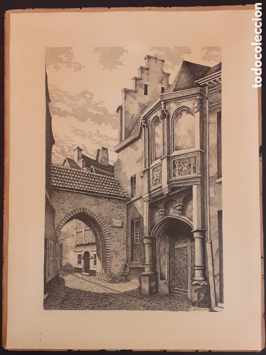 Arte: DIBUJO EN TINTA 1950 - Foto 3