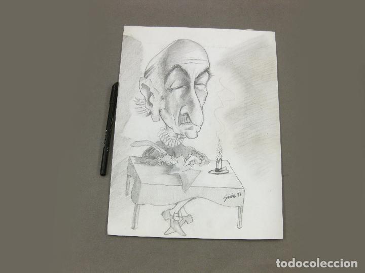 Arte: DIBUJO C&Oacute;MICO DEL POL&Iacute;TICO JOSE MAR&Iacute;A AREILZA. CONDE DE MOTRICO PINTADO POR GIR&Oacute;N . VI&Ntilde;ETA DE HUMOR