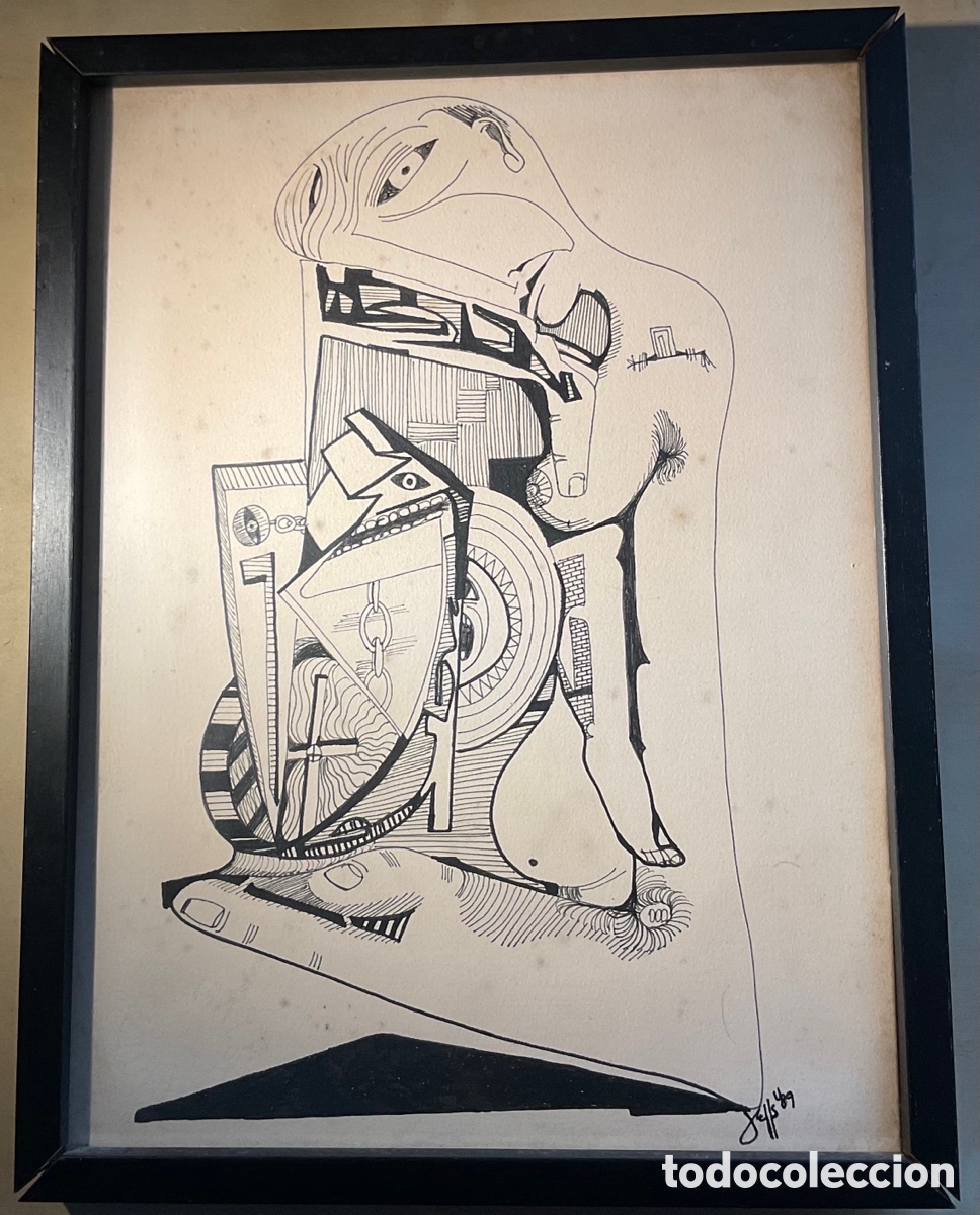 Art: Pintura abstracta lineal de calidad