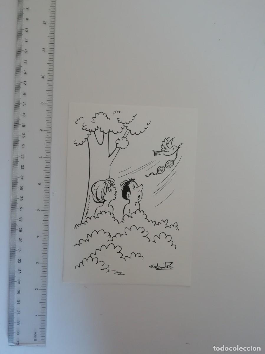 Arte: PLANCHA DE DIBUJO ORIGINAL de SABAT&Eacute;S - Foto 1
