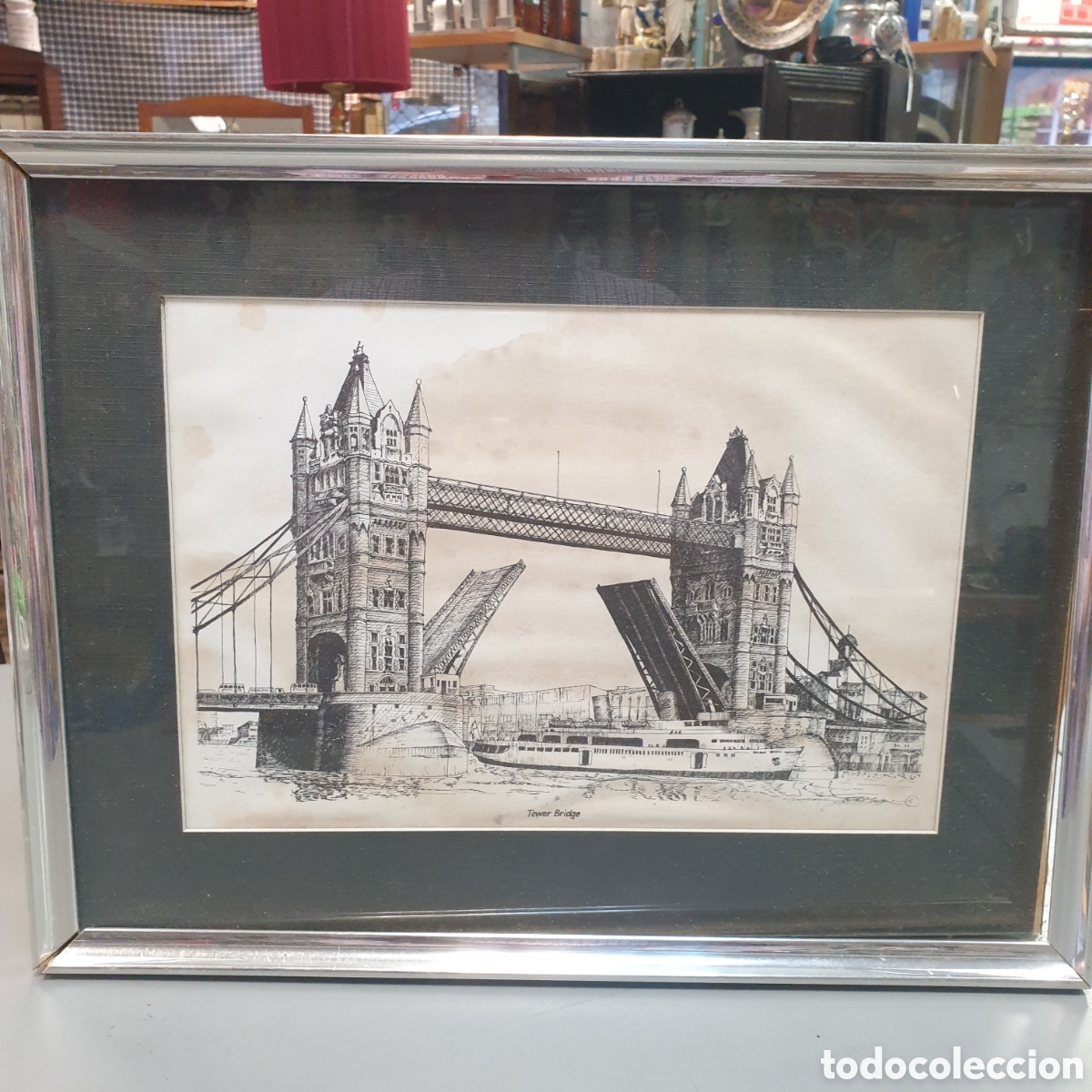 Arte: Tinta sobre papel TOWER BRIDGE - Foto 1