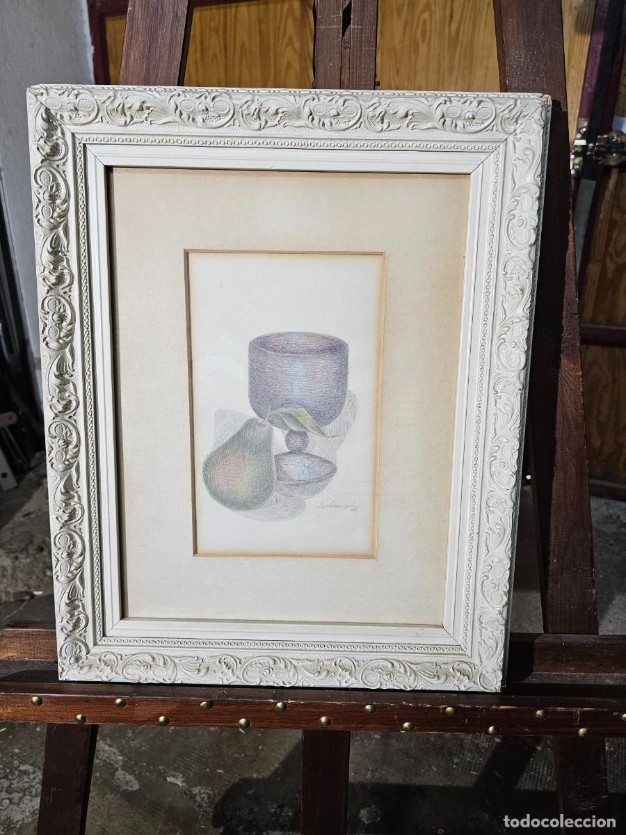 Arte: CUADRO BODEGON MODERNO PINTADO EN 88 - Foto 2