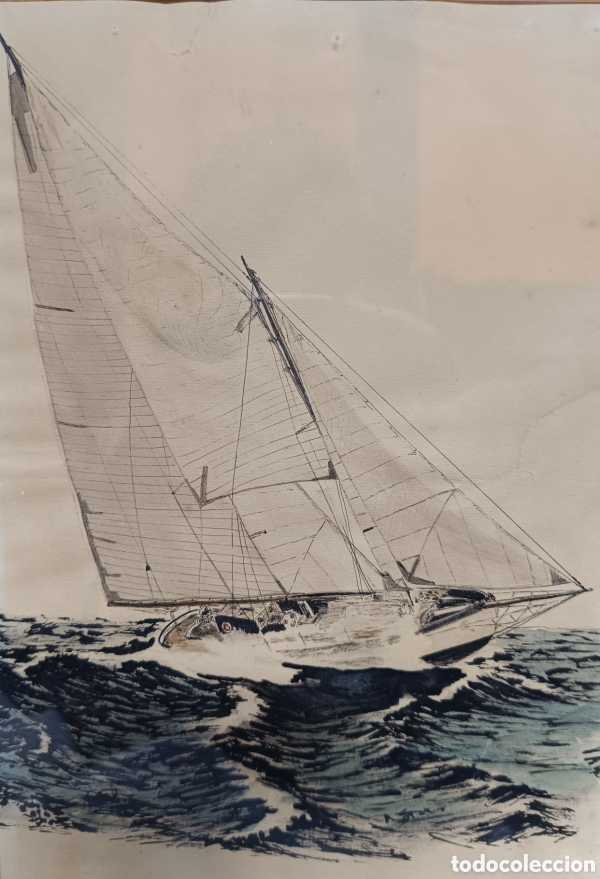 Arte: Cuadros dibujos antiguos de barcos veleros - Foto 4