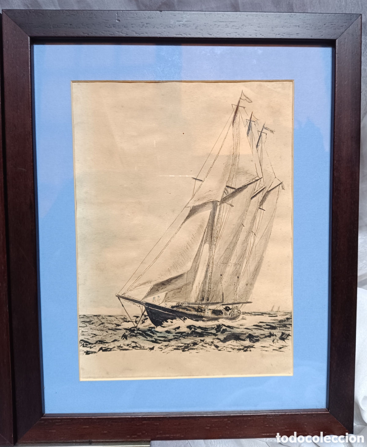 Arte: Cuadros dibujos antiguos de barcos veleros - Foto 5