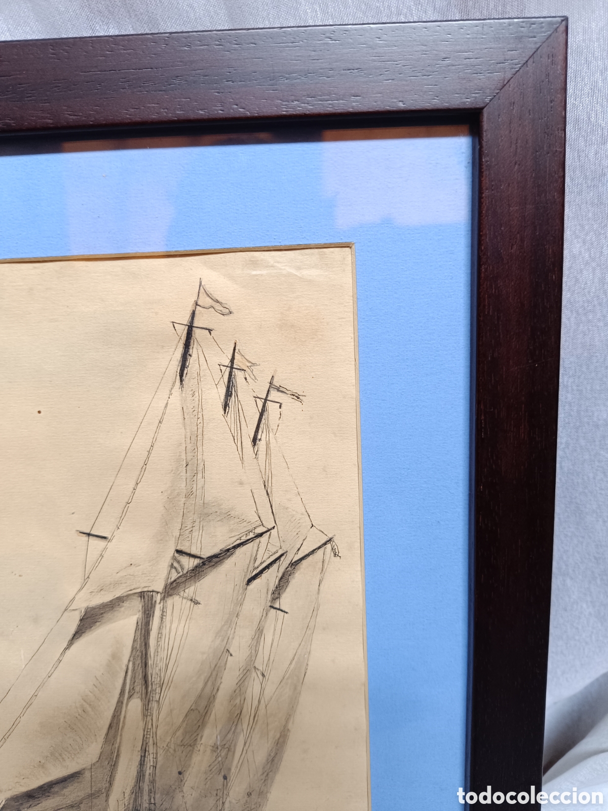 Arte: Cuadros dibujos antiguos de barcos veleros - Foto 14