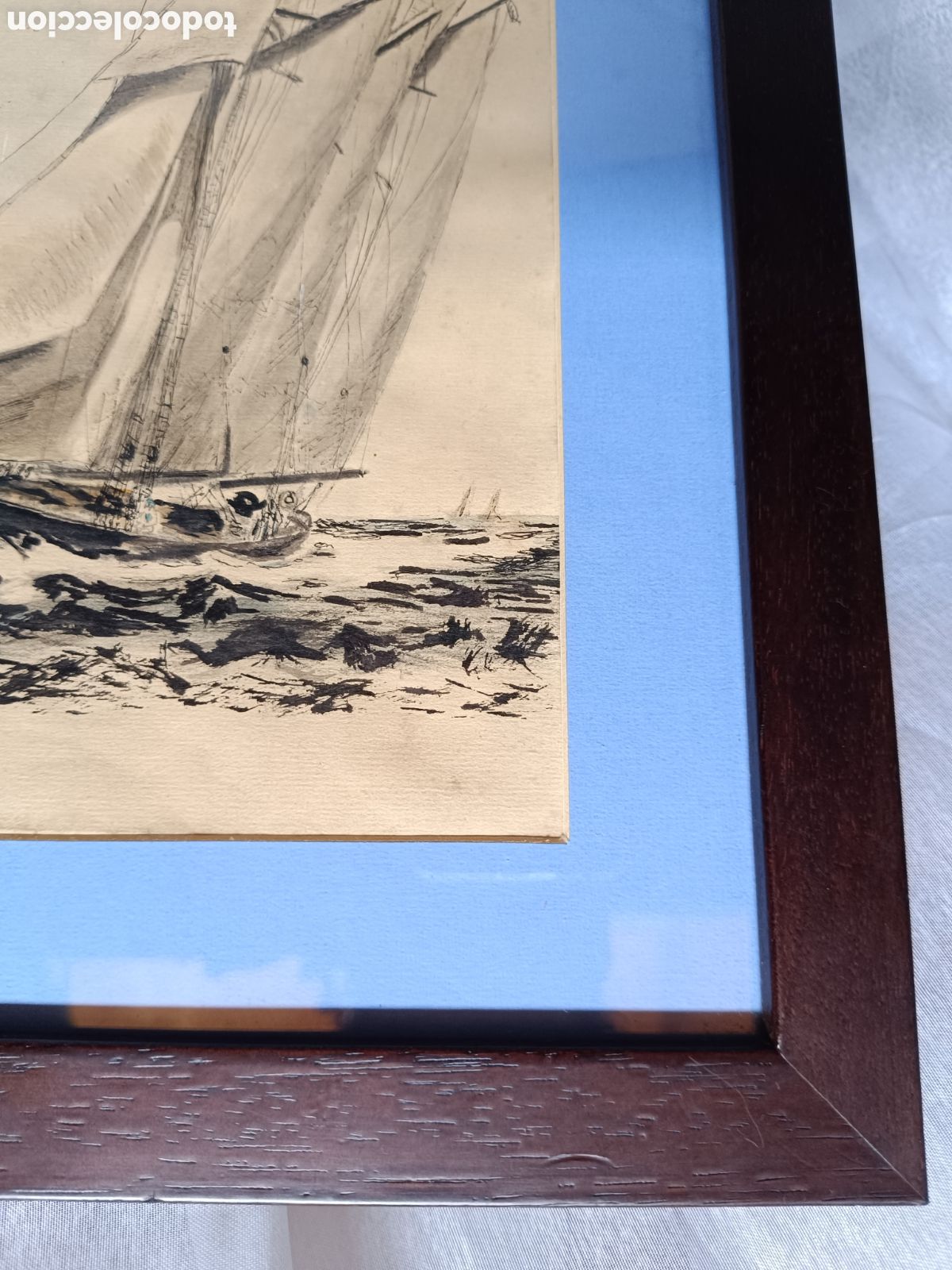 Arte: Cuadros dibujos antiguos de barcos veleros - Foto 15