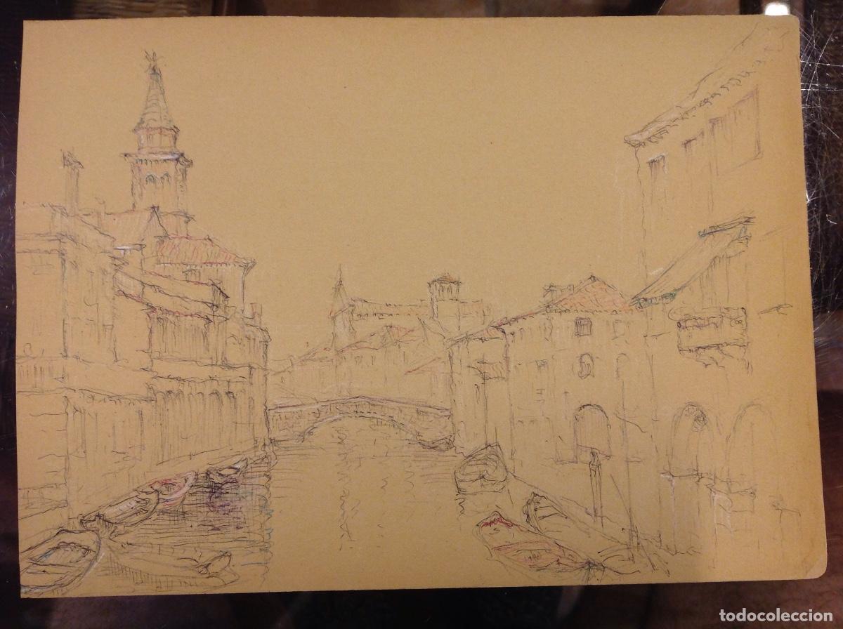 Arte: An&oacute;nimo. Vista de Venecia. - Foto 1