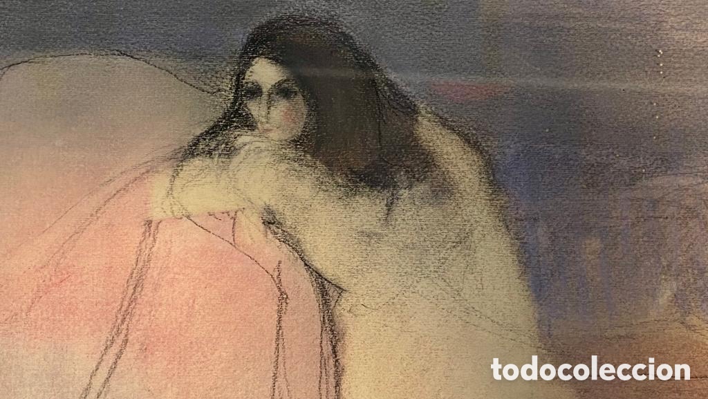 Arte: Pastel, Luis Marsans, Albertine 1966. - Foto 5