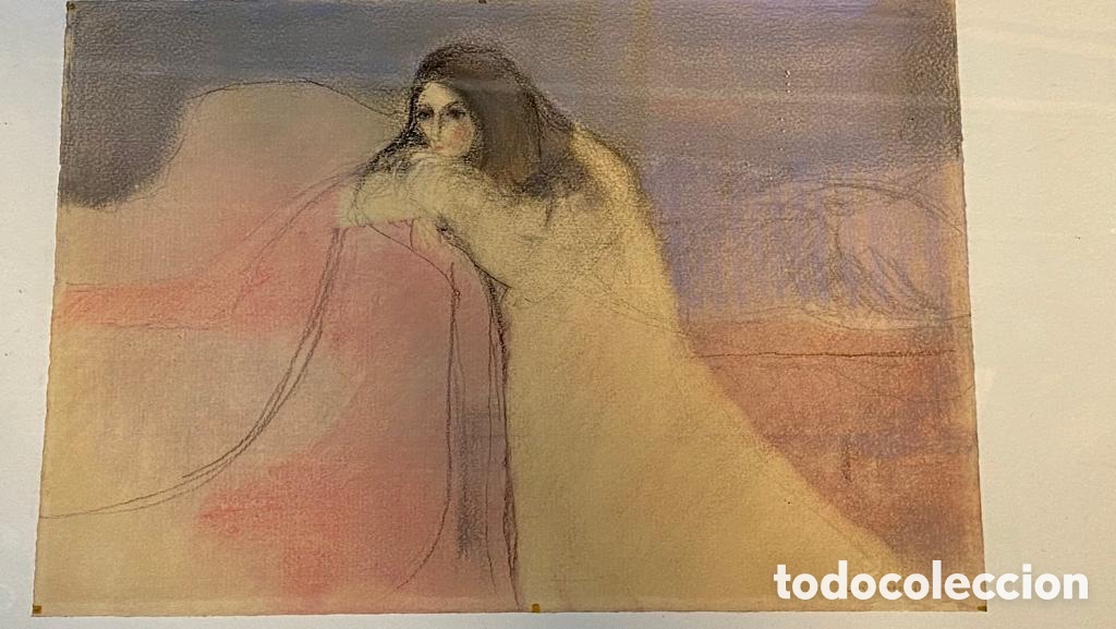 Arte: Pastel, Luis Marsans, Albertine 1966. - Foto 6