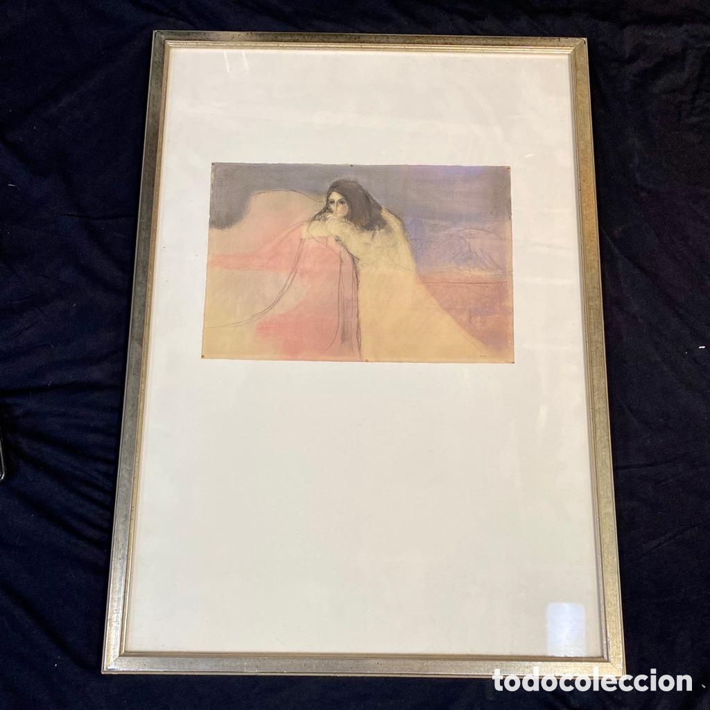 Arte: Pastel, Luis Marsans, Albertine 1966. - Foto 1