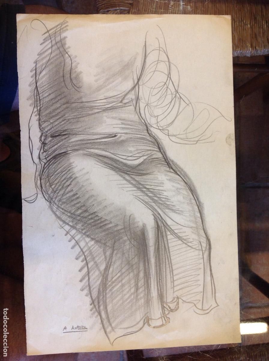 Arte: Aurelio arteta. Estudios de telas. - Foto 1