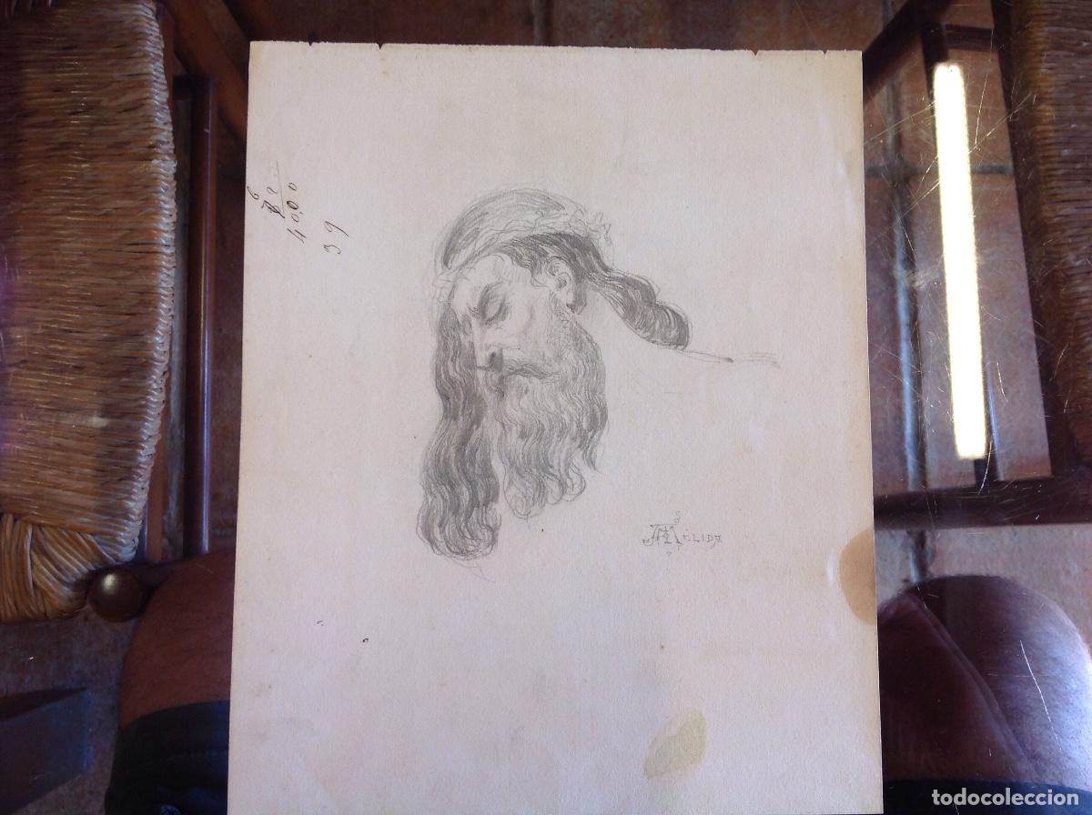 Arte: Arturo Melida. Cabeza de cristo. - Foto 1