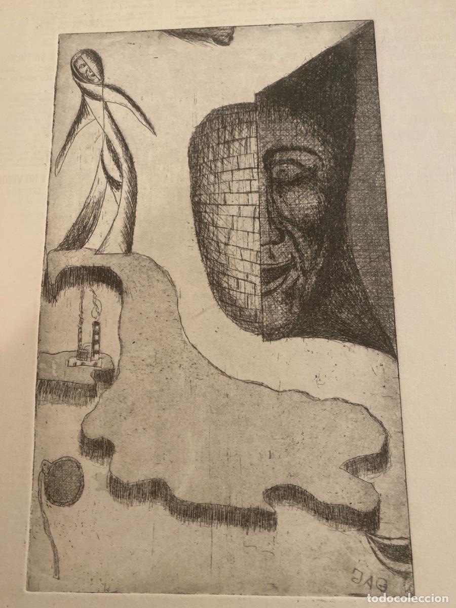 Art: Dibujo original l&aacute;mina 25 cm x 15 cm firma J A G