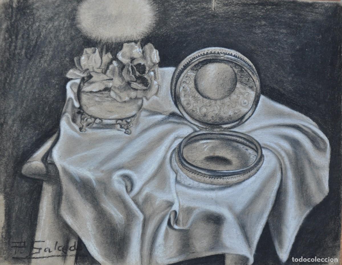 Arte: Bodegon carboncillo-P.Salcedo. - Foto 1
