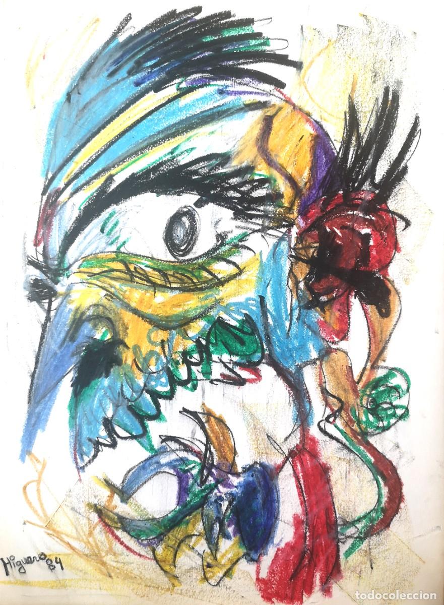 Art: Dibujo Contempor&aacute;neo de Jos&eacute; Antonio Higuero titulado PERSONAJE RASC&Aacute;NDOSE LA OREJA