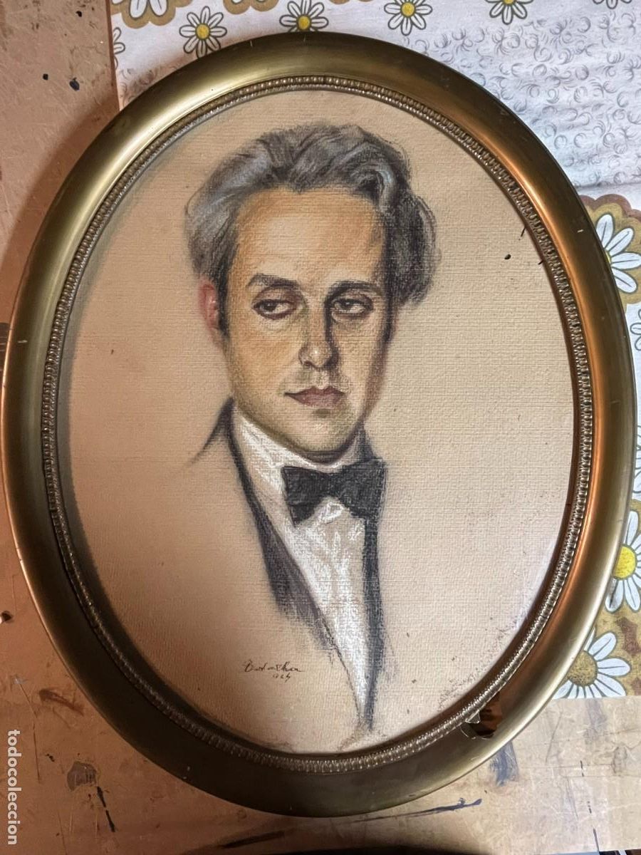Arte: RETRATO DE CABALLERO OVAL - Foto 1