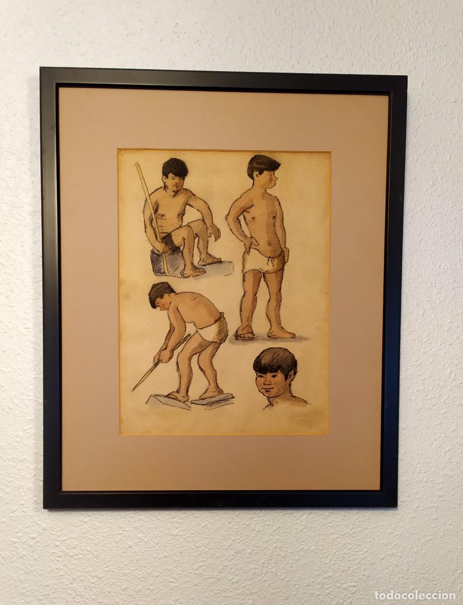Arte: Bocetos-dibujo de muchacho - Foto 1