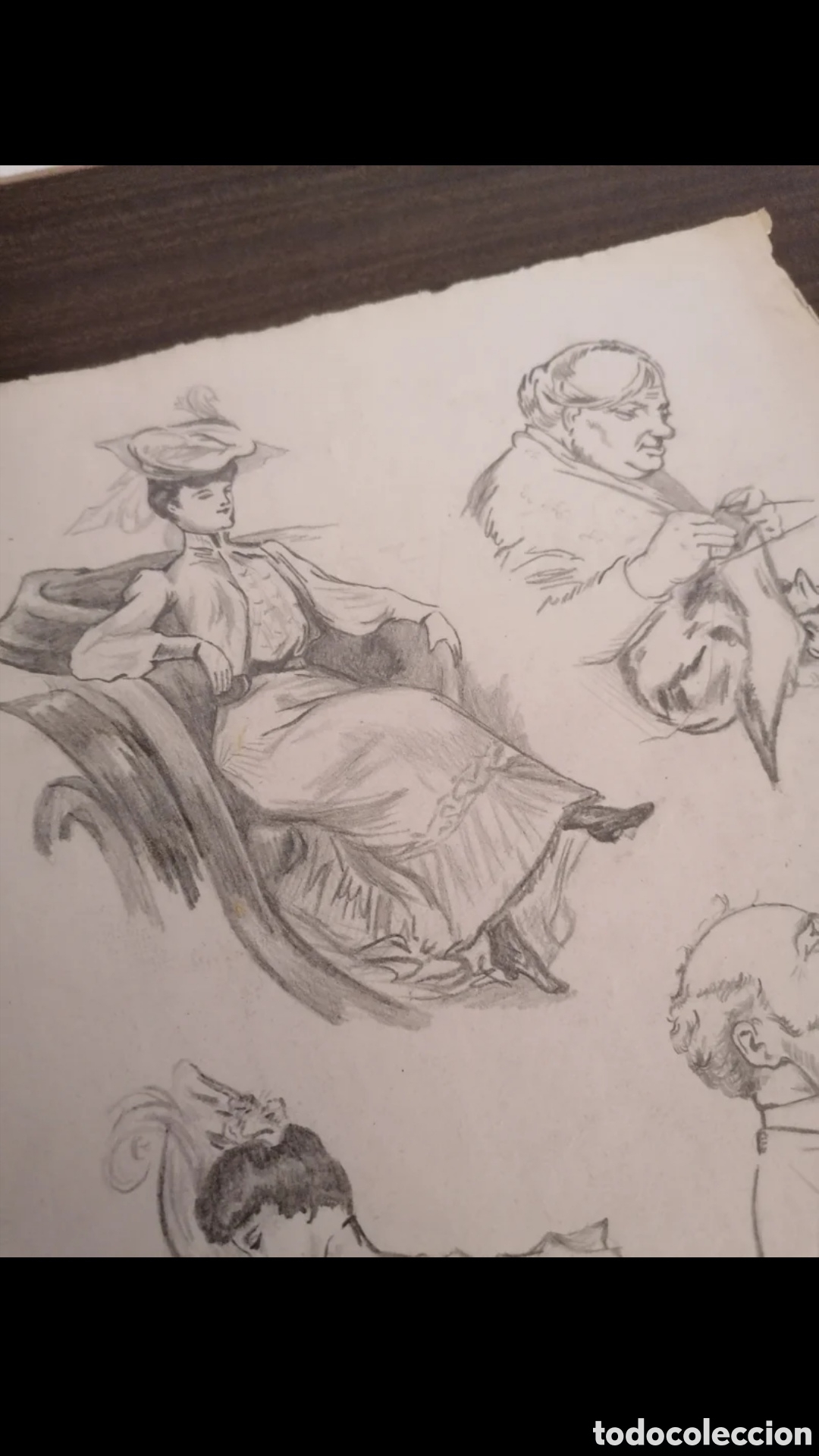 Arte: Dibujo antiguo a l&aacute;piz - Foto 2