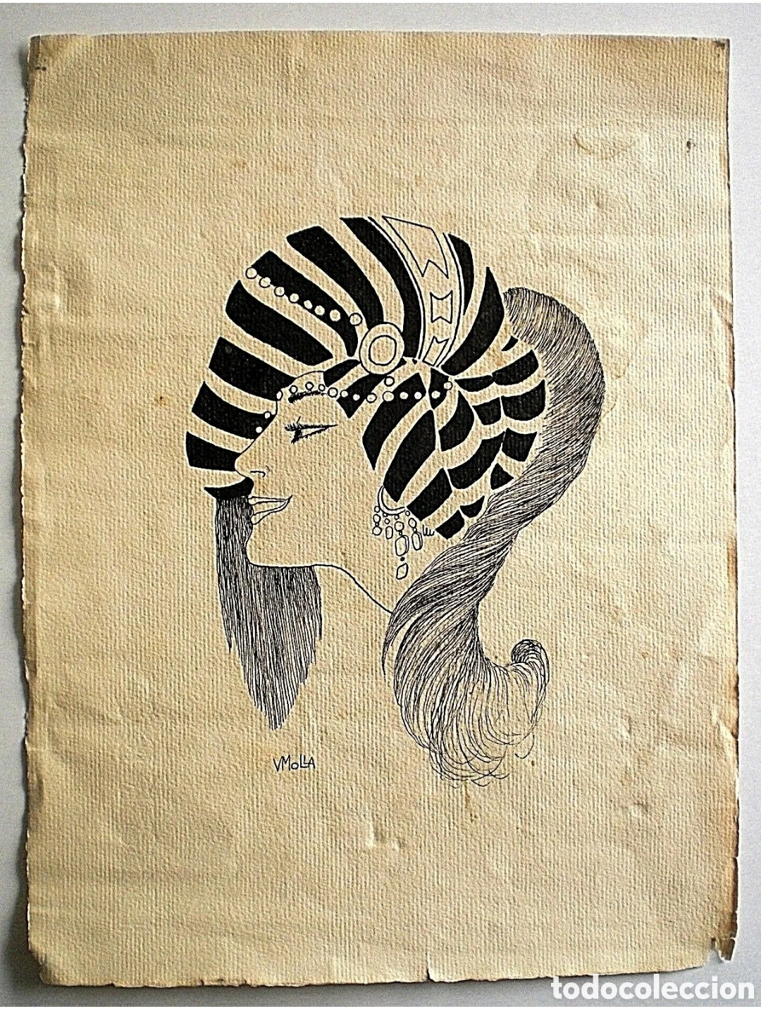 Arte: VICENTE MOLL&Aacute;. Dibujo - Foto 1