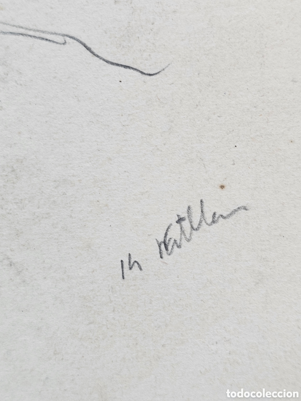 Arte: Boceto a l&aacute;piz de 1914 ? Catll&agrave;? - Foto 2