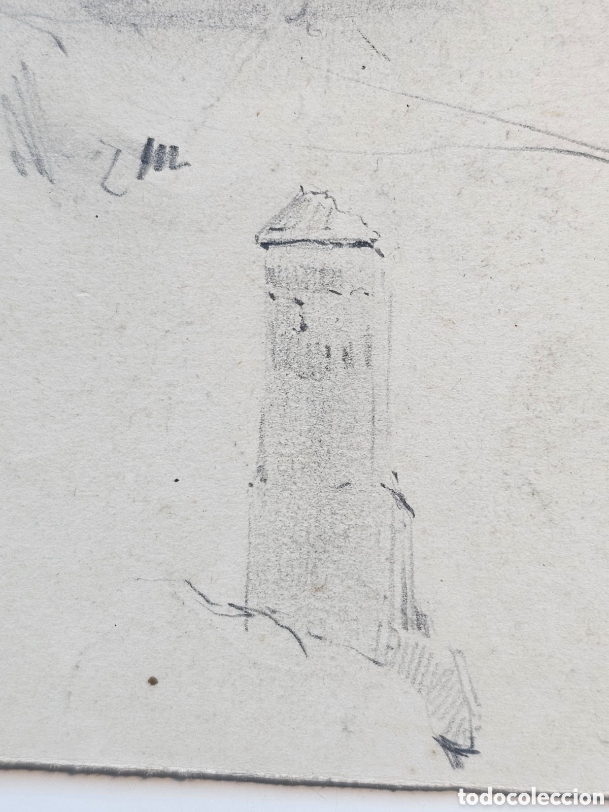 Arte: Boceto a l&aacute;piz de 1914 ? Catll&agrave;? - Foto 5