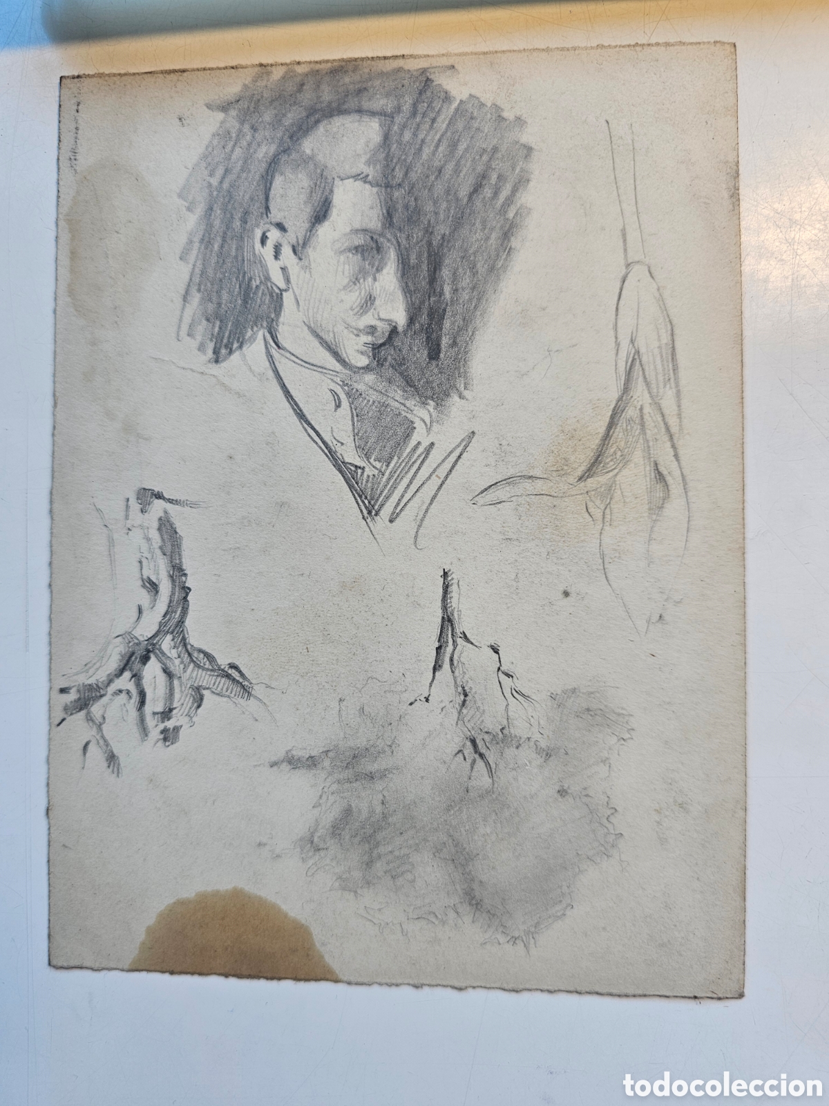 Arte: Boceto a l&aacute;piz de 1914 ? Catll&agrave;? - Foto 1