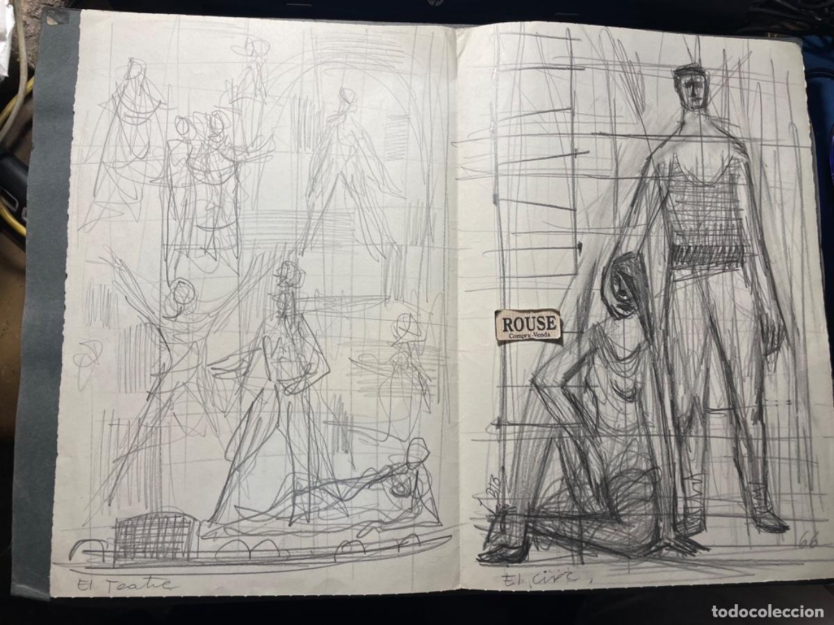 Art: VANGUARDIAS VALENCIA -ANTIGUO DIBUJO JOSE MARCELO BENEDITO ,GRUPO ''Z'' -GRUPO PARPALL&Oacute; - VALENCIA