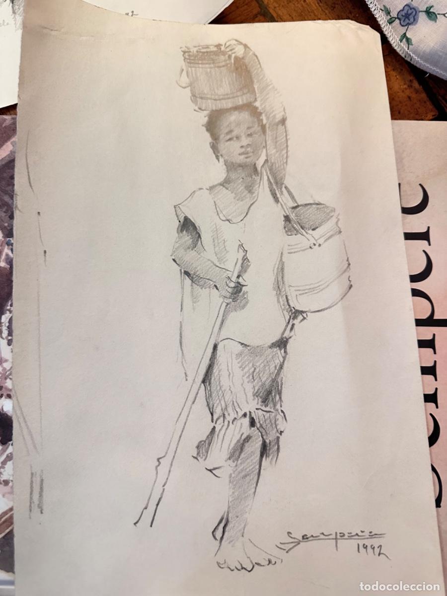 Arte: BOCETO. RAFAEL SEMPERE (1928-2009) - Foto 1