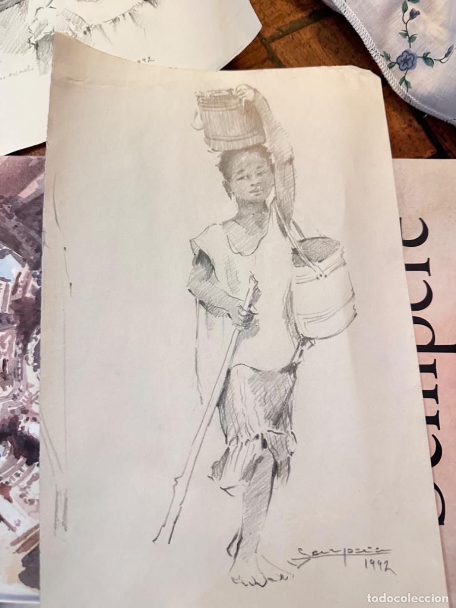 Arte: BOCETO. RAFAEL SEMPERE (1928-2009) - Foto 2
