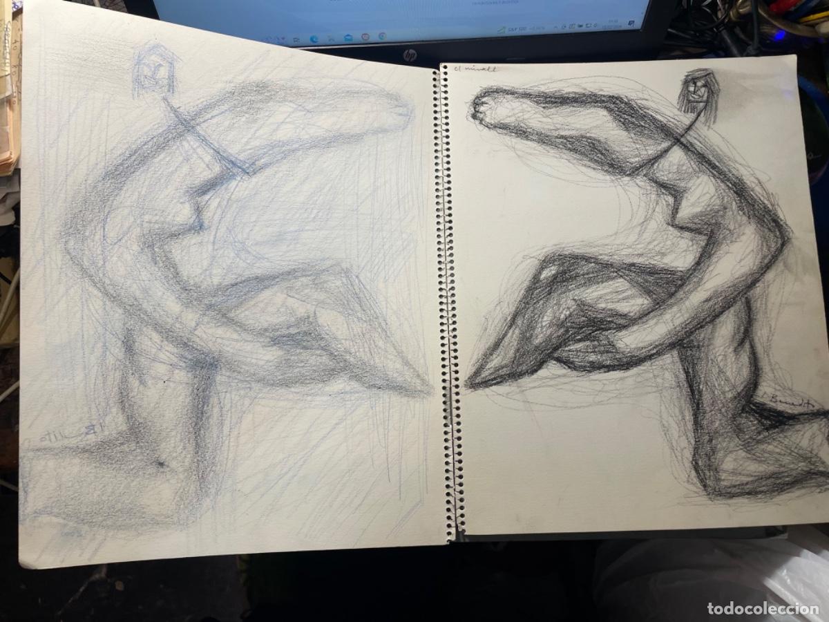 Kunst: VANGUARDIAS VALENCIA -ANTIGUO DIBUJO JOSE MARCELO BENEDITO ,GRUPO ''Z'' -GRUPO PARPALL&Oacute; - VALENCIA