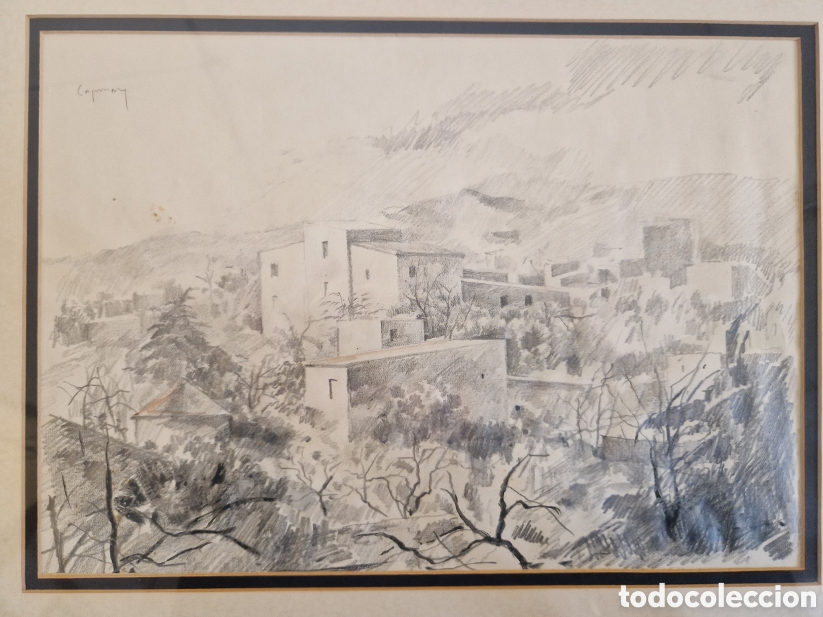 Arte: Cuadro dibujo Ramon Capmany - Foto 3