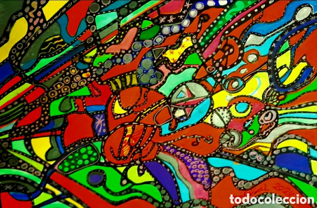 Arte: Epifabal t&eacute;cnica mixta sobre papel - Foto 1