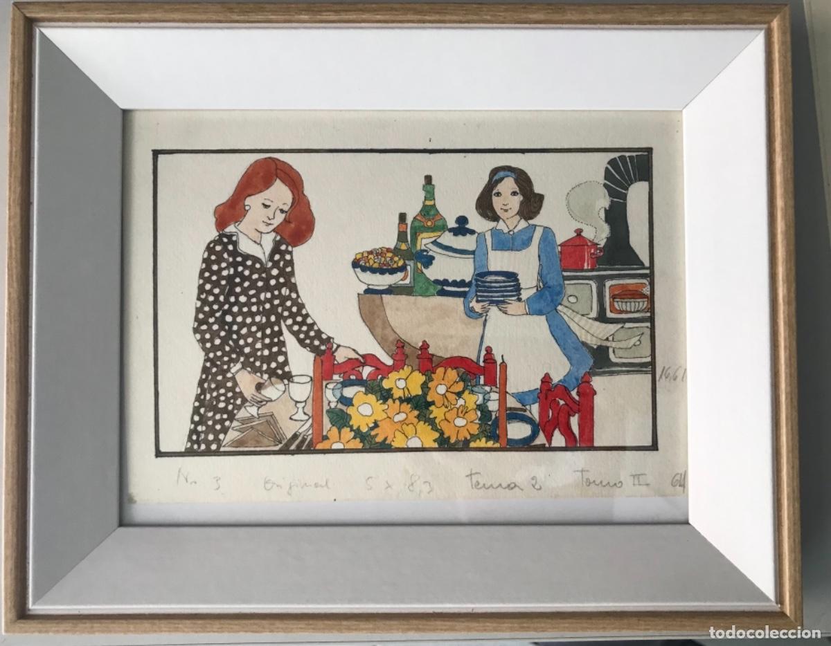 Arte: Boada, Pedro, ilustraci&oacute;n original 1972 - Foto 1