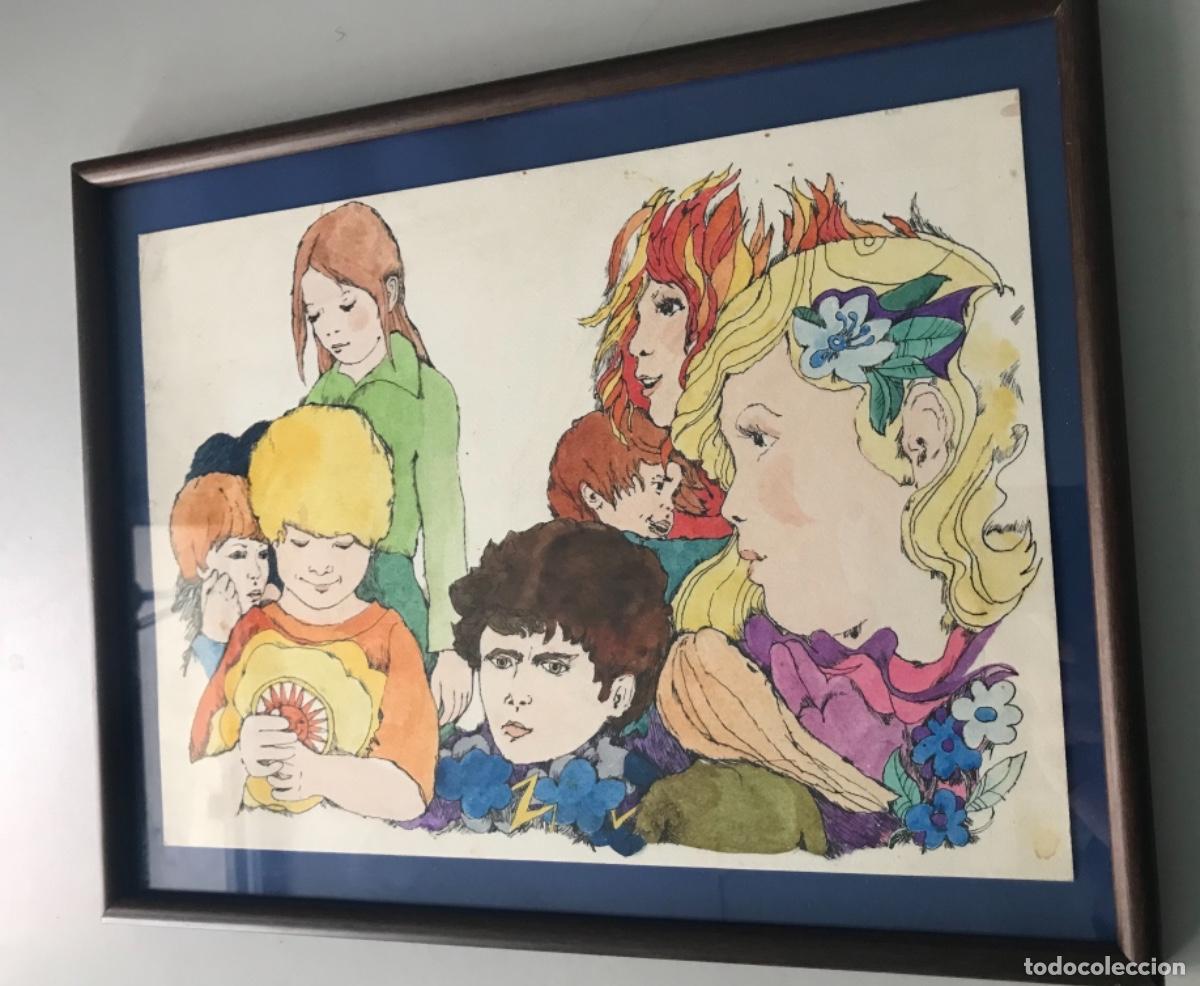 Arte: Boada, ilustraci&oacute;n original 1972, catalogada. - Foto 6