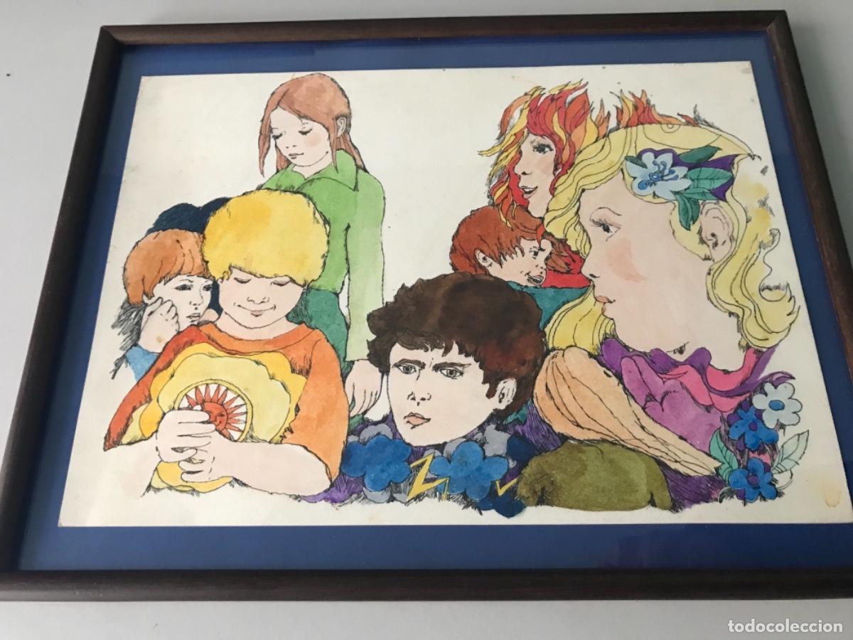 Arte: Boada, ilustraci&oacute;n original 1972, catalogada. - Foto 7