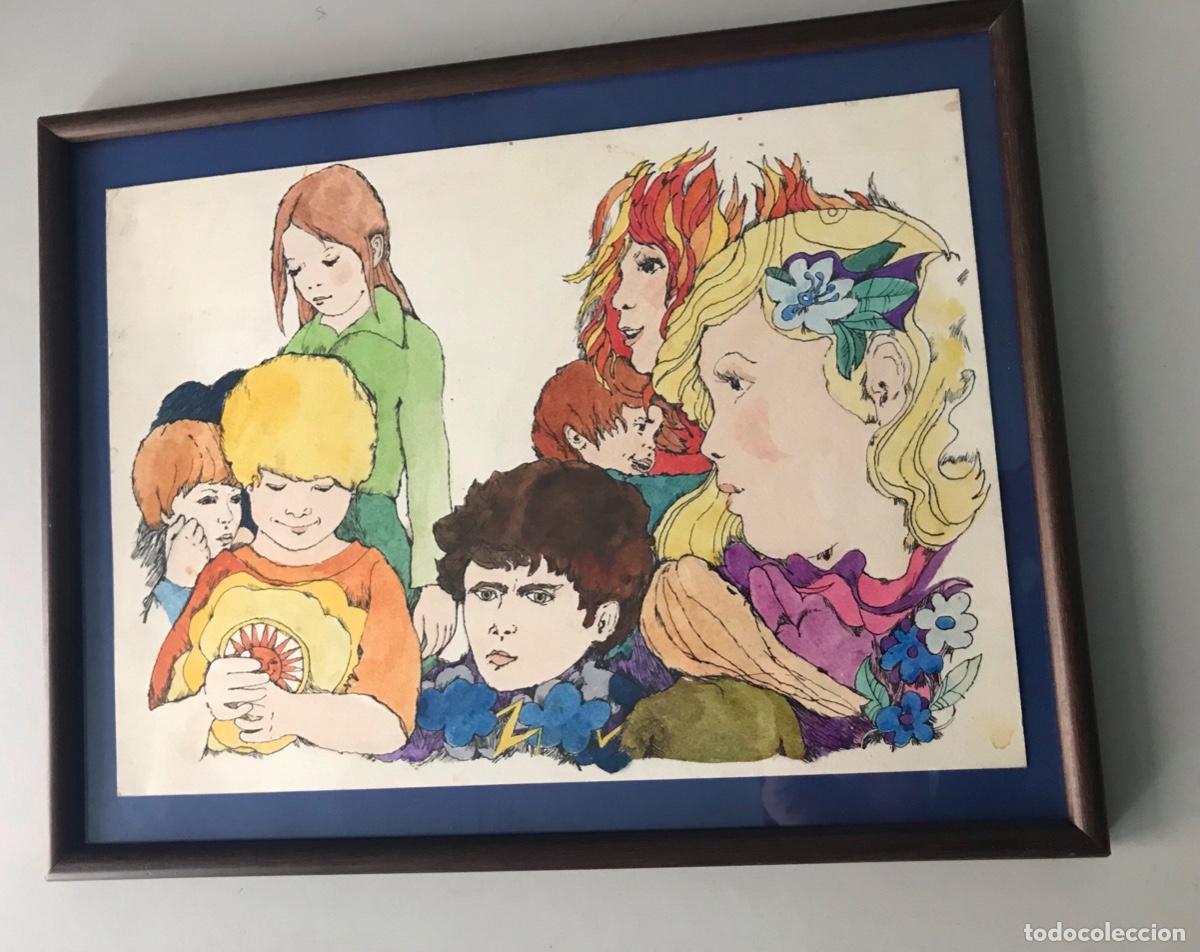 Arte: Boada, ilustraci&oacute;n original 1972, catalogada. - Foto 1
