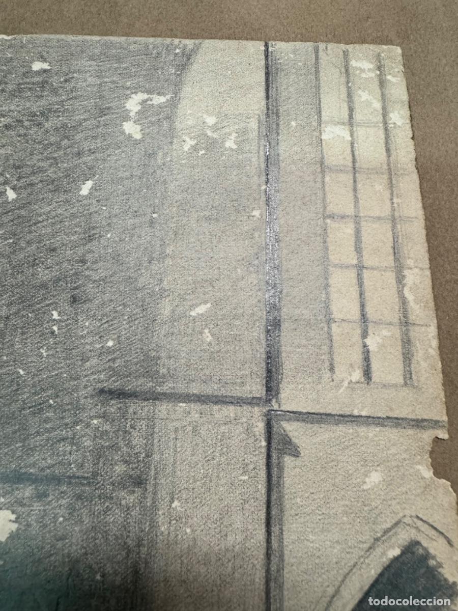 Arte: DIBUJO 24x32 ANONIMO Catedral - Foto 2