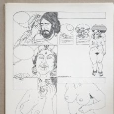 Arte: GERARDO AMECHAZURRA. PÁGINA ORIGINAL DE COMIC. 1975. PLUMILLA FINA. FIRMADO
