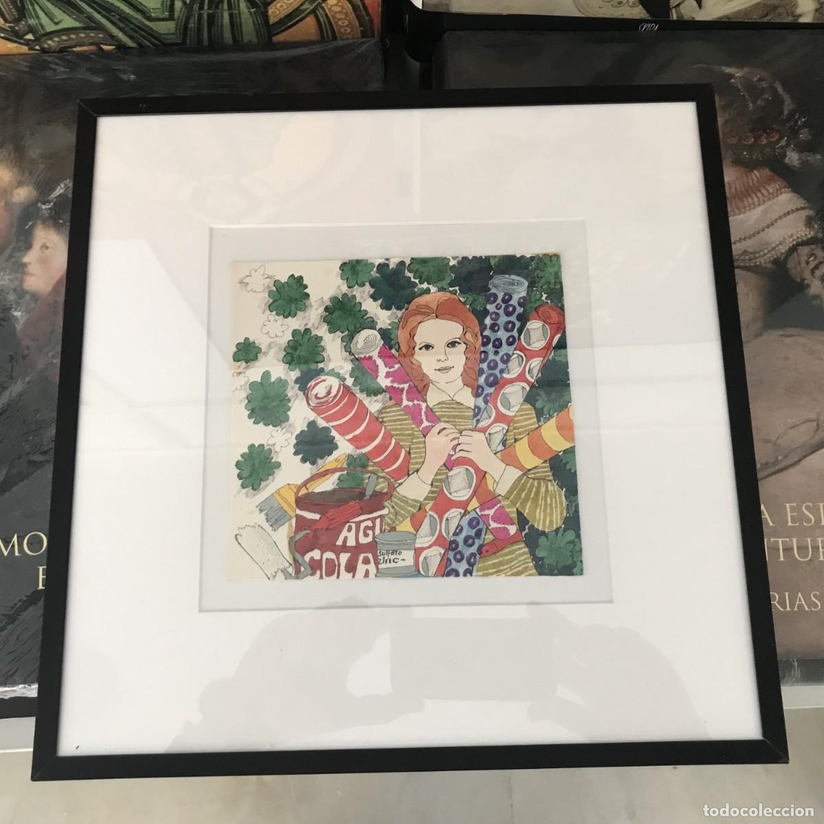 Arte: Boada, Pedro, ilustraci&oacute;n original 1972. Pop Art. - Foto 3