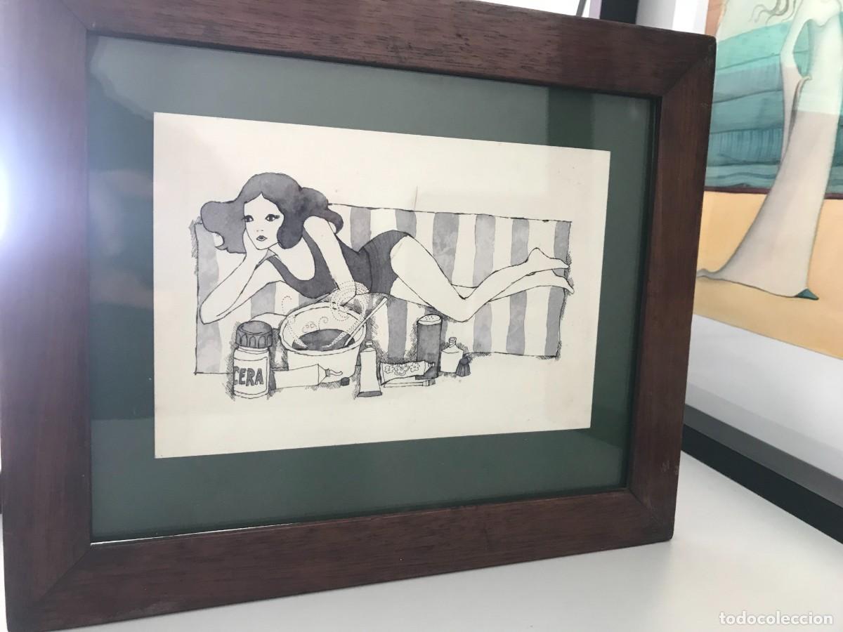 Arte: Boada, Pedro, ilustraci&oacute;n original 1972 - Foto 1