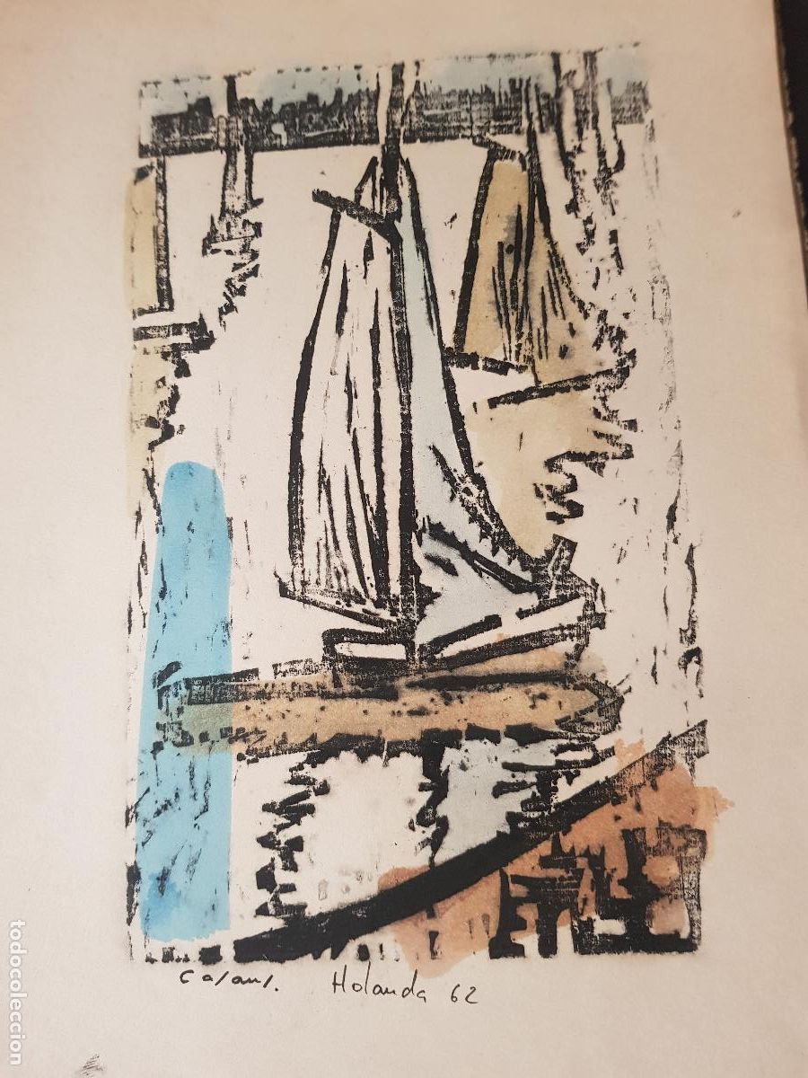 Kunst: casaus-JESUS CASAUS MECHO-1926-1996 (BARCELONA) 43X28 CM -HOLANDA 62