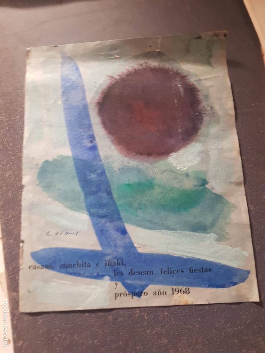 Kunst: casaus-JESUS CASAUS MECHO-1926-1996 (BARCELONA) 27X21 CM -1968