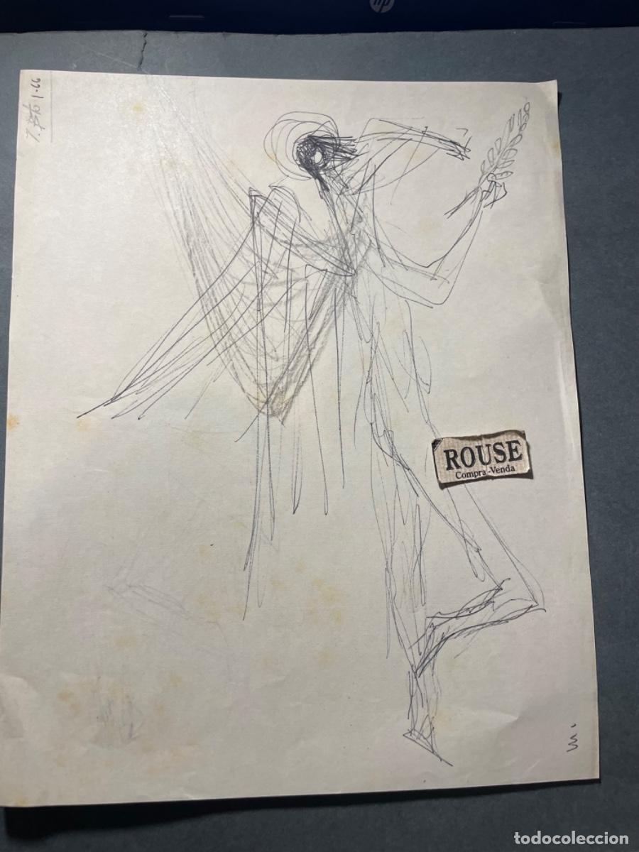 Kunst: VANGUARDIAS VALENCIANAS -JOSE MARCELO BENEDITO DIBUJO PERTENECIO GRUPO ''Z'' LUEGO GRUPO