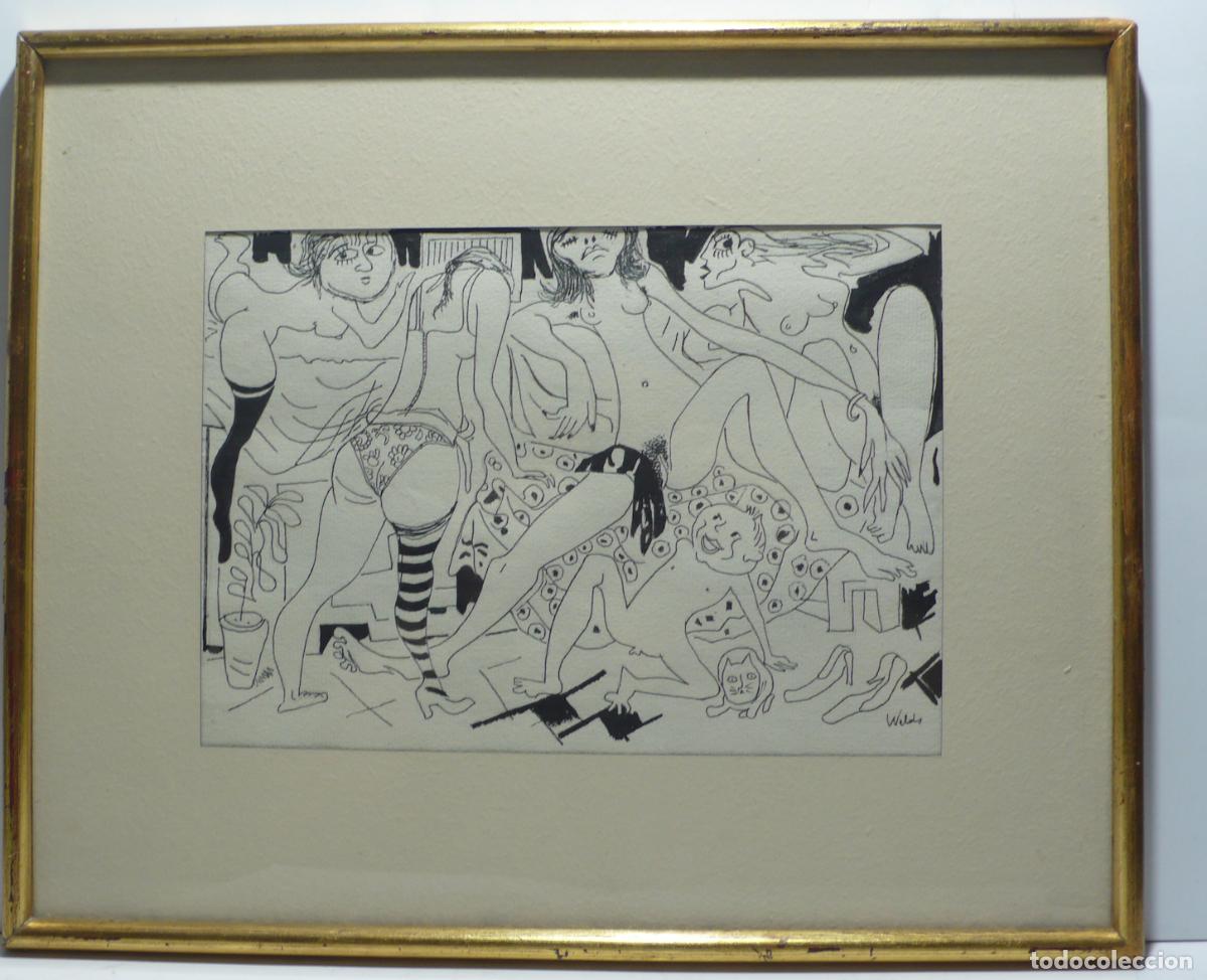 Arte: DIBUJO ORIGINAL TINTA - Foto 1