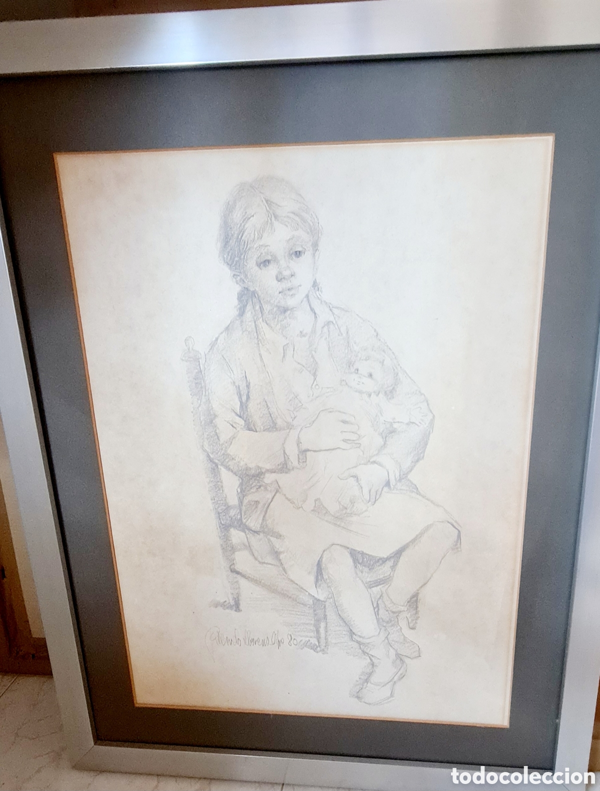Arte: Dibujo Ricardo Llorens 70 x 84 cms - Foto 1