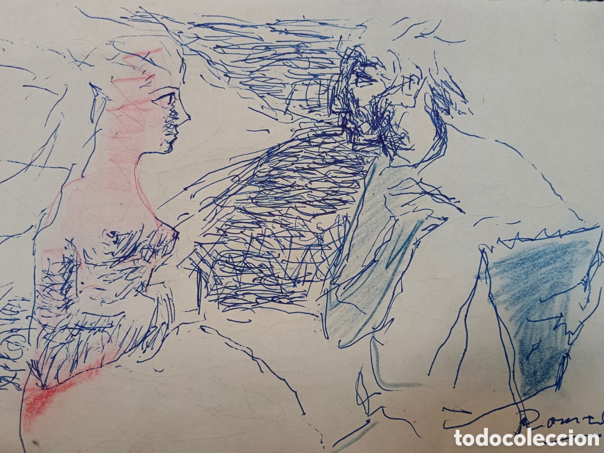 Art: Dionis Romeo 1940. Dibujo a tinta sobre papel