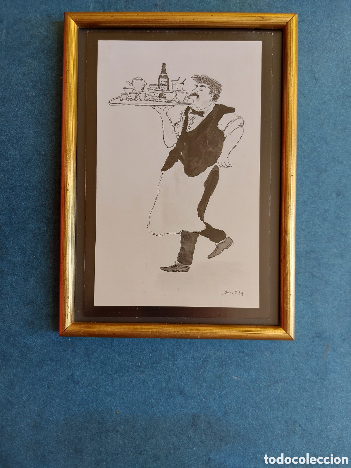 Arte: DAVID &rdquo;EL CAMARERO &rdquo; VI&Ntilde;ETA ORIGINAL - Foto 1
