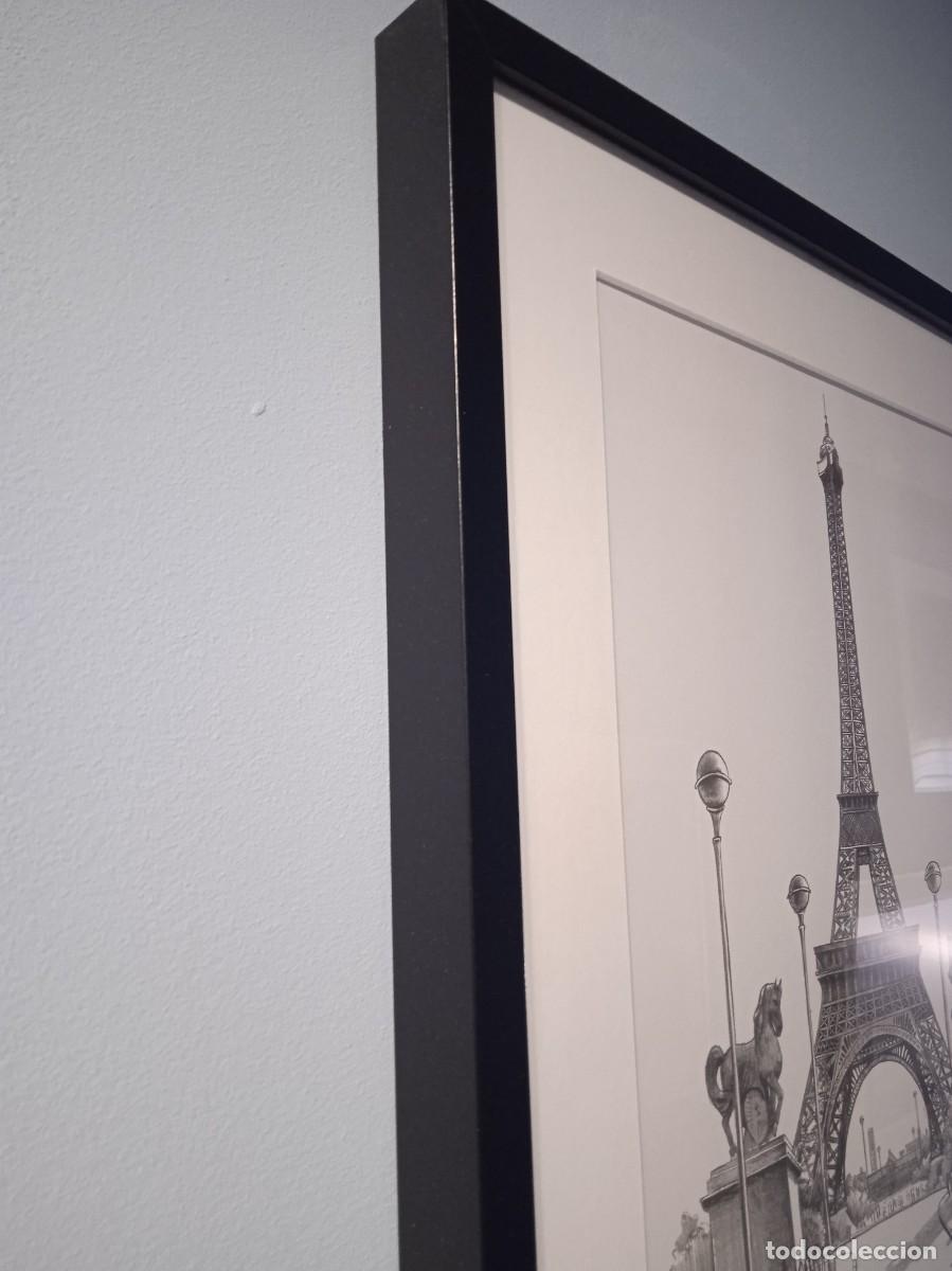 Arte: Cuadro de la Torre Eiffel realizado, a carboncillo - Foto 2